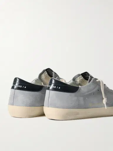 Golden Goose Super-Star Distressed Patent Leather-Trimmed Suede Sneakers - Men | Thumbnail 5 Golden Goose Super-Star Distressed Patent Leather-Trimmed Suede Sneakers - Men | Thumbnail 5