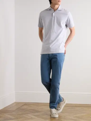 Peter Millar Slim-Fit Straight-Leg Cotton-Blend Sateen Trousers - Men | Thumbnail 2 Peter Millar Slim-Fit Straight-Leg Cotton-Blend Sateen Trousers - Men | Thumbnail 2