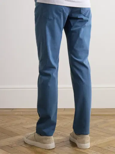 Peter Millar Slim-Fit Straight-Leg Cotton-Blend Sateen Trousers - Men | Thumbnail 3 Peter Millar Slim-Fit Straight-Leg Cotton-Blend Sateen Trousers - Men | Thumbnail 3