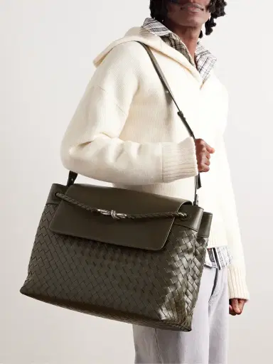 Bottega Veneta Aven Intrecciato Leather Tote Bag - Men | Thumbnail 2 Bottega Veneta Aven Intrecciato Leather Tote Bag - Men | Thumbnail 2