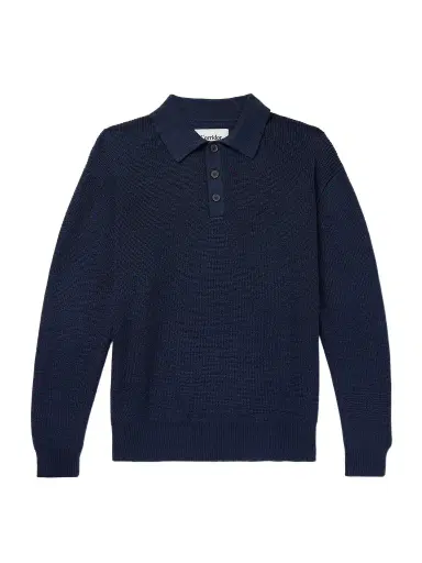 Corridor Ribbed Organic Mercerised Cotton Polo Shirt - Men | Thumbnail 1 Corridor Ribbed Organic Mercerised Cotton Polo Shirt - Men | Thumbnail 1