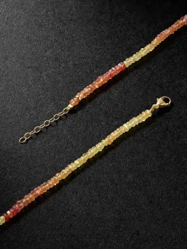JIA JIA Gold Beaded Sapphire Necklace - Men | Thumbnail 3 JIA JIA Gold Beaded Sapphire Necklace - Men | Thumbnail 3