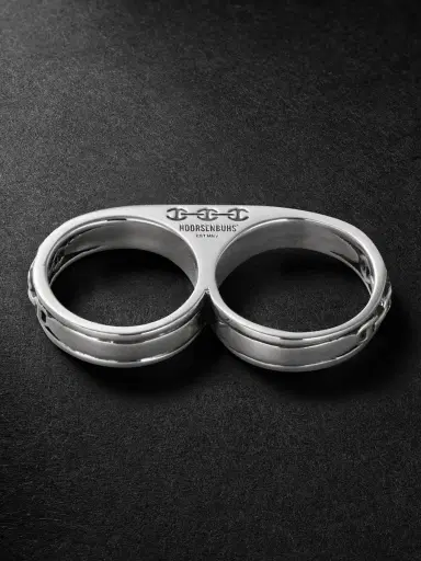 Hoorsenbuhs Bonded Double Barrel Knuckle Sterling Silver Ring - Men | Thumbnail 3 Hoorsenbuhs Bonded Double Barrel Knuckle Sterling Silver Ring - Men | Thumbnail 3