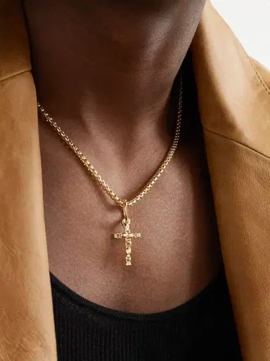 Hoorsenbuhs Sacred Cross 18-Karat Gold Diamond Pendant - Men | Thumbnail 2 Hoorsenbuhs Sacred Cross 18-Karat Gold Diamond Pendant - Men | Thumbnail 2