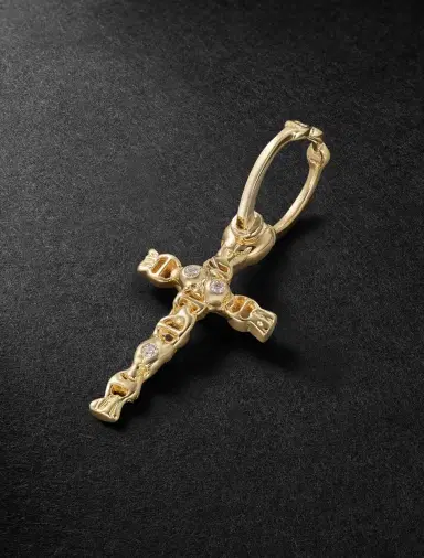 Hoorsenbuhs Sacred Cross 18-Karat Gold Diamond Pendant - Men | Thumbnail 1 Hoorsenbuhs Sacred Cross 18-Karat Gold Diamond Pendant - Men | Thumbnail 1
