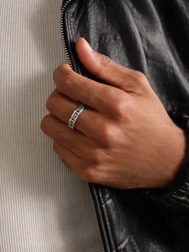 Hoorsenbuhs Wall Dame Sterling Silver Diamond Ring - Men | Thumbnail 2 Hoorsenbuhs Wall Dame Sterling Silver Diamond Ring - Men | Thumbnail 2