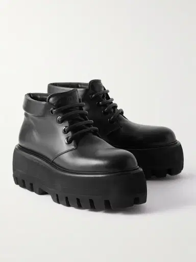 Alexander McQueen Leather Ankle Boots - Men | Thumbnail 4 Alexander McQueen Leather Ankle Boots - Men | Thumbnail 4