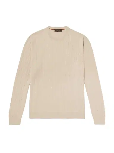 Loro Piana Riva Valdobbia Ribbed Virgin Wool Sweater - Men | Thumbnail 1 Loro Piana Riva Valdobbia Ribbed Virgin Wool Sweater - Men | Thumbnail 1