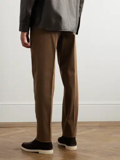 Loro Piana Jarno Austin Straight-Leg Stretch-Cotton Twill Trousers - Men | Thumbnail 3 Loro Piana Jarno Austin Straight-Leg Stretch-Cotton Twill Trousers - Men | Thumbnail 3