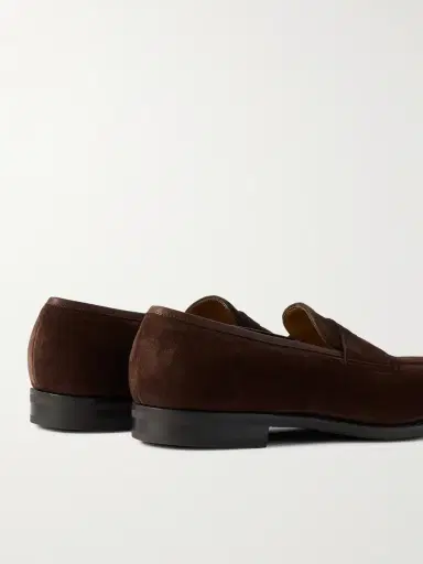 Edward Green Piccadilly Suede Penny Loafers - Men | Thumbnail 5 Edward Green Piccadilly Suede Penny Loafers - Men | Thumbnail 5
