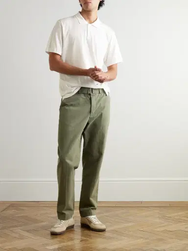 James Perse Luxe Lotus Cotton-Jersey Polo Shirt - Men | Thumbnail 2 James Perse Luxe Lotus Cotton-Jersey Polo Shirt - Men | Thumbnail 2