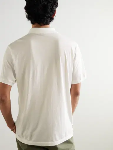 James Perse Luxe Lotus Cotton-Jersey Polo Shirt - Men | Thumbnail 3 James Perse Luxe Lotus Cotton-Jersey Polo Shirt - Men | Thumbnail 3