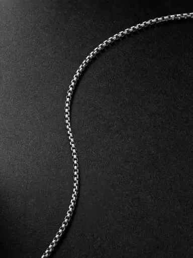 Alex Moss New York 20-inch 14-Karat White Gold Box Chain Necklace - Men | Thumbnail 4 Alex Moss New York 20-inch 14-Karat White Gold Box Chain Necklace - Men | Thumbnail 4