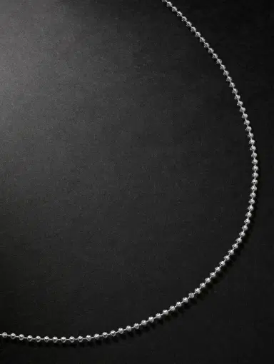Alex Moss New York 20-inch 14-Karat White Gold Ball Chain Necklace - Men | Thumbnail 1 Alex Moss New York 20-inch 14-Karat White Gold Ball Chain Necklace - Men | Thumbnail 1