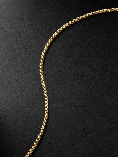 Alex Moss New York 22-inch 14-Karat Gold Box Chain Necklace - Men | Thumbnail 4 Alex Moss New York 22-inch 14-Karat Gold Box Chain Necklace - Men | Thumbnail 4