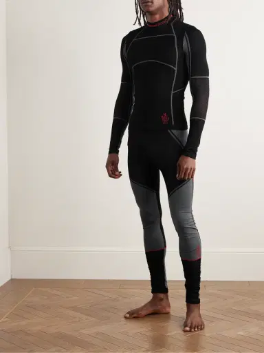 Moncler Grenoble Logo-Jacquard Stretch-Knit Ski Base Layer - Men | Thumbnail 2 Moncler Grenoble Logo-Jacquard Stretch-Knit Ski Base Layer - Men | Thumbnail 2