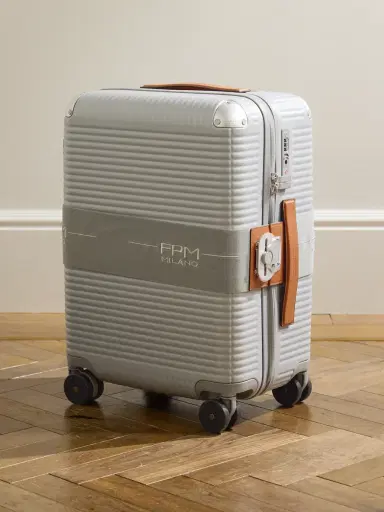 FPM Milano Bank Zip Deluxe M 55cm Leather-Trimmed Polycarbonate Spinner Suitcase - Men | Thumbnail 1 FPM Milano Bank Zip Deluxe M 55cm Leather-Trimmed Polycarbonate Spinner Suitcase - Men | Thumbnail 1