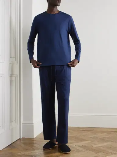 Derek Rose Marlowe Stretch-Micro Modal Jersey Pyjama Trousers - Men | Thumbnail 2 Derek Rose Marlowe Stretch-Micro Modal Jersey Pyjama Trousers - Men | Thumbnail 2