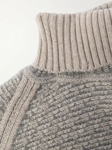 Zegna Ribbed Cashmere and Silk-Blend Rollneck Sweater - Men | Thumbnail 4 Zegna Ribbed Cashmere and Silk-Blend Rollneck Sweater - Men | Thumbnail 4