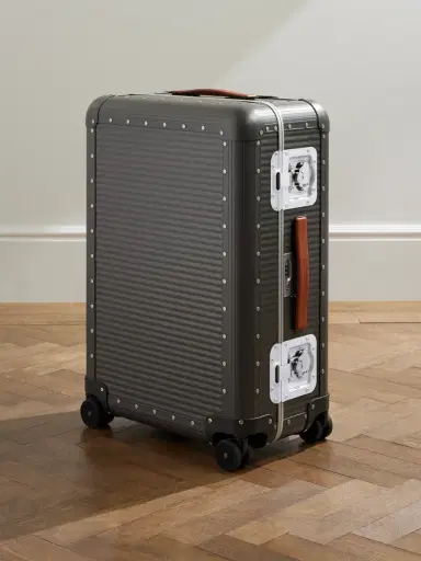 FPM Milano Bank Spinner 68cm Leather-Trimmed Aluminium Suitcase - Men | Thumbnail 1 FPM Milano Bank Spinner 68cm Leather-Trimmed Aluminium Suitcase - Men | Thumbnail 1