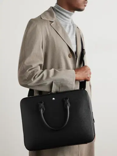 Montblanc Textured-Leather Briefcase - Men | Thumbnail 2 Montblanc Textured-Leather Briefcase - Men | Thumbnail 2