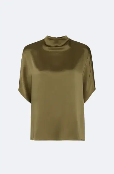 Lapointe Satin Cape Tee | Thumbnail 4 Lapointe Satin Cape Tee | Thumbnail 4