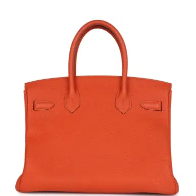 HERMÈS Pre-owned Hermes Birkin 30 Feu Togo Gold Hardware - Deposit | Thumbnail 4 HERMÈS Pre-owned Hermes Birkin 30 Feu Togo Gold Hardware - Deposit | Thumbnail 4