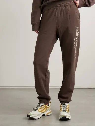 Sporty & Rich Printed Cotton-jersey Track Pants | Thumbnail 3 Sporty & Rich Printed Cotton-jersey Track Pants | Thumbnail 3