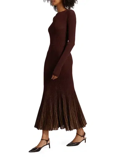 Ulla Johnson Women's Mila Rib-Knit Maxi-Dress - Amaranthus | Thumbnail 4 Ulla Johnson Women's Mila Rib-Knit Maxi-Dress - Amaranthus | Thumbnail 4