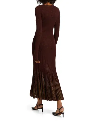 Ulla Johnson Women's Mila Rib-Knit Maxi-Dress - Amaranthus | Thumbnail 5 Ulla Johnson Women's Mila Rib-Knit Maxi-Dress - Amaranthus | Thumbnail 5