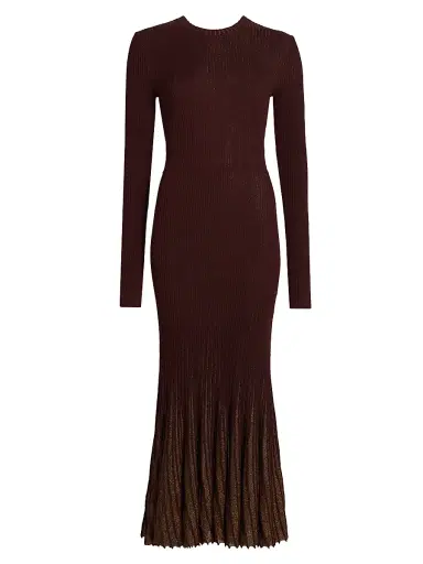 Ulla Johnson Women's Mila Rib-Knit Maxi-Dress - Amaranthus | Thumbnail 1 Ulla Johnson Women's Mila Rib-Knit Maxi-Dress - Amaranthus | Thumbnail 1