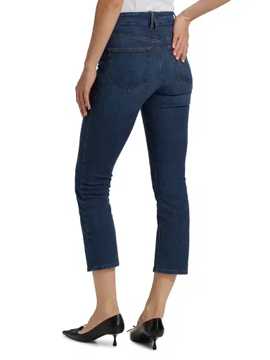 Good American Women's Good Legs Flared Crop Jeans - Blue | Thumbnail 5 Good American Women's Good Legs Flared Crop Jeans - Blue | Thumbnail 5