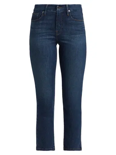 Good American Women's Good Legs Flared Crop Jeans - Blue | Thumbnail 1 Good American Women's Good Legs Flared Crop Jeans - Blue | Thumbnail 1