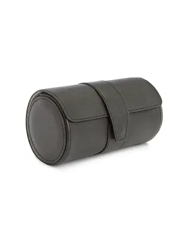 Royce New York Leather Double Watch Roll - Black | Thumbnail 2 Royce New York Leather Double Watch Roll - Black | Thumbnail 2