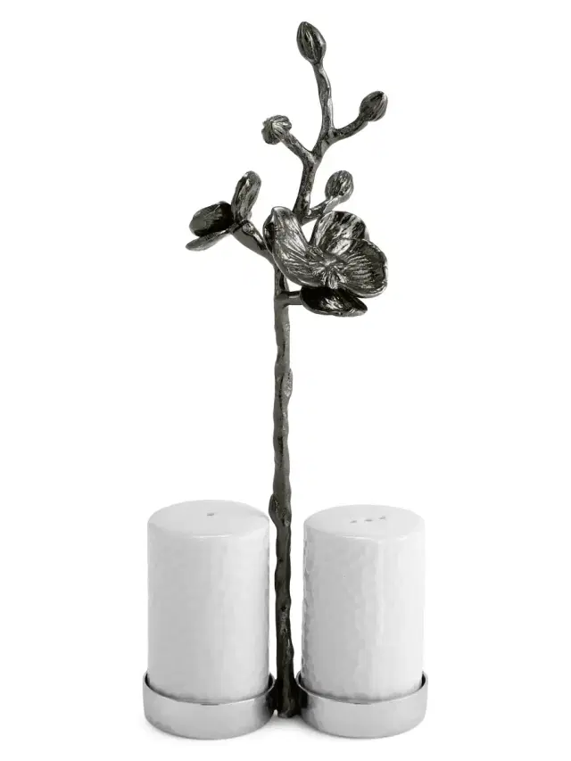 Black Orchid Salt & Pepper Set Black Orchid Salt & Pepper Set