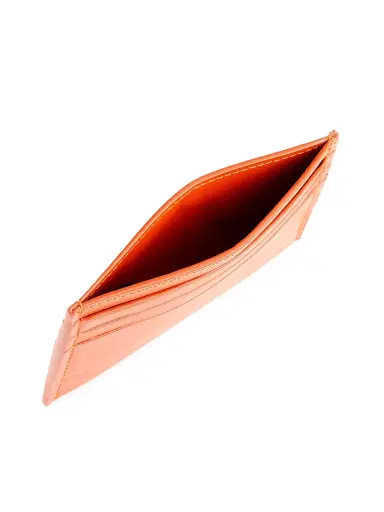 Royce New York Men's RFID-Blocking Leather Card Wallet - Orange | Thumbnail 3 Royce New York Men's RFID-Blocking Leather Card Wallet - Orange | Thumbnail 3