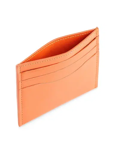 Royce New York Men's RFID-Blocking Leather Card Wallet - Orange | Thumbnail 1 Royce New York Men's RFID-Blocking Leather Card Wallet - Orange | Thumbnail 1