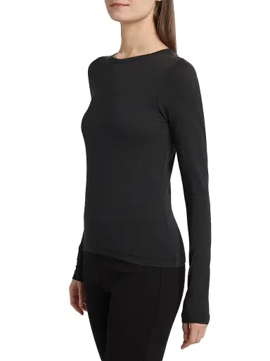 Toccin Women's Jenna Long-Sleeve T-Shirt - Washed Jet | Thumbnail 4 Toccin Women's Jenna Long-Sleeve T-Shirt - Washed Jet | Thumbnail 4