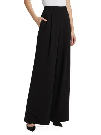 Toccin Women's Hailey Wide-Leg Trousers - Jet | Thumbnail 4 Toccin Women's Hailey Wide-Leg Trousers - Jet | Thumbnail 4