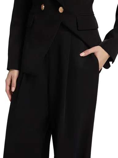 Toccin Women's Hailey Wide-Leg Trousers - Jet | Thumbnail 6 Toccin Women's Hailey Wide-Leg Trousers - Jet | Thumbnail 6