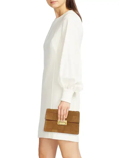 Loeffler Randall Women's Delphine Leather Clutch | Thumbnail 3 Loeffler Randall Women's Delphine Leather Clutch | Thumbnail 3