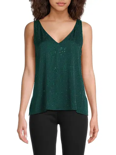 Ungaro Women's Rosie Hotfix Crystal Blouse - Pine | Thumbnail 3 Ungaro Women's Rosie Hotfix Crystal Blouse - Pine | Thumbnail 3