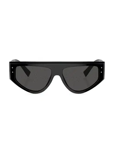 Dolce & Gabbana 57MM Rectangular Sunglasses - Dark Grey Black | Thumbnail 2 Dolce & Gabbana 57MM Rectangular Sunglasses - Dark Grey Black | Thumbnail 2