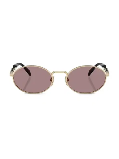 Prada Women's 55MM Oval Sunglasses - Brown Gold | Thumbnail 2 Prada Women's 55MM Oval Sunglasses - Brown Gold | Thumbnail 2
