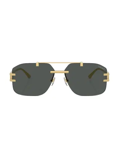 Versace Men's 60MM Rectangular Sunglasses | Thumbnail 2 Versace Men's 60MM Rectangular Sunglasses | Thumbnail 2