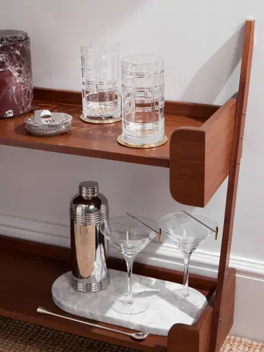 Ralph Lauren Home Hudson Plaid Set of Two Highball Crystal Glasses - Men | Thumbnail 2 Ralph Lauren Home Hudson Plaid Set of Two Highball Crystal Glasses - Men | Thumbnail 2