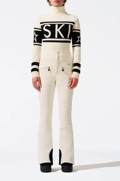 Perfect Moment Aurora Flare Ski Pant - Snow White | Thumbnail 2 Perfect Moment Aurora Flare Ski Pant - Snow White | Thumbnail 2