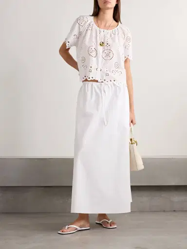 Matteau Organic Cotton-poplin Midi Skirt | Thumbnail 2 Matteau Organic Cotton-poplin Midi Skirt | Thumbnail 2