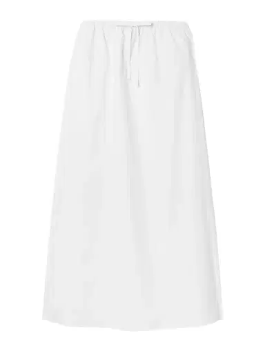 Matteau Organic Cotton-poplin Midi Skirt | Thumbnail 1 Matteau Organic Cotton-poplin Midi Skirt | Thumbnail 1