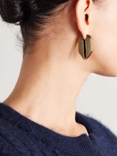 Khaite Zucchini Gold-plated Earrings | Thumbnail 2 Khaite Zucchini Gold-plated Earrings | Thumbnail 2